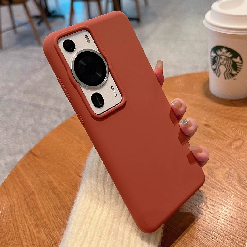 【巨软糯】宇桐适用华为p60pro手机壳p50新款p40液态硅胶30镜头全包art防摔atr简约纯色p70散热u外壳保护套女