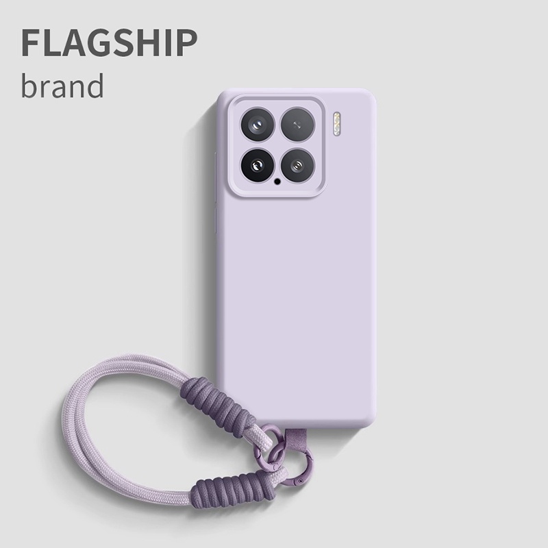 带挂绳宇桐适用小米15pro手机壳小米14新款液态硅胶xiaomi13镜头全包防摔12外壳高级感ultra保护套女简约15sp