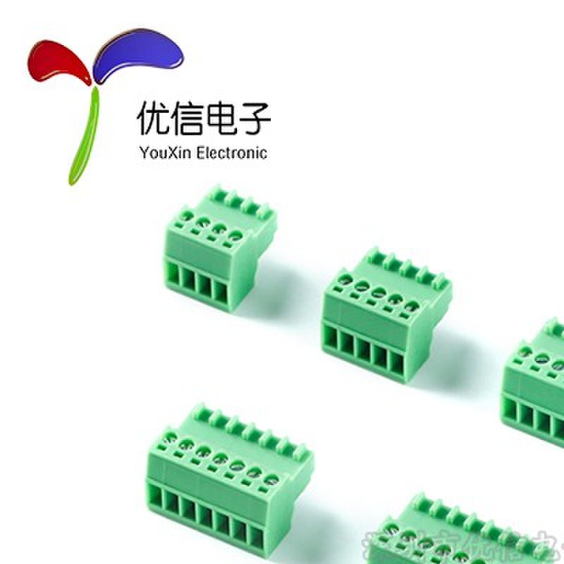 KF2EDGK-2.54-2/3/4/5/6/7/8/9-12P插头2.54mm间距插拔式接线端子