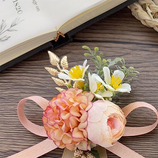 森系结婚胸花新郎新娘婚礼全套家人父母襟花伴郎伴娘胸花别针手花