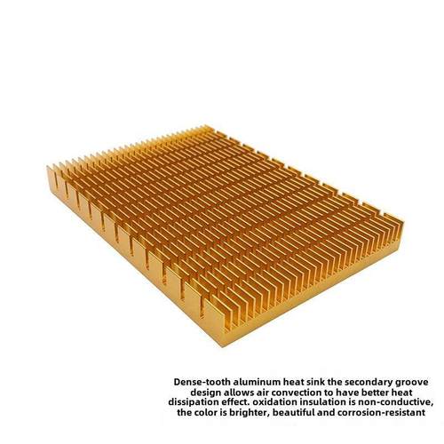铝合金散热器高功率放大器散热器密齿铝型材数字主板热冷却块