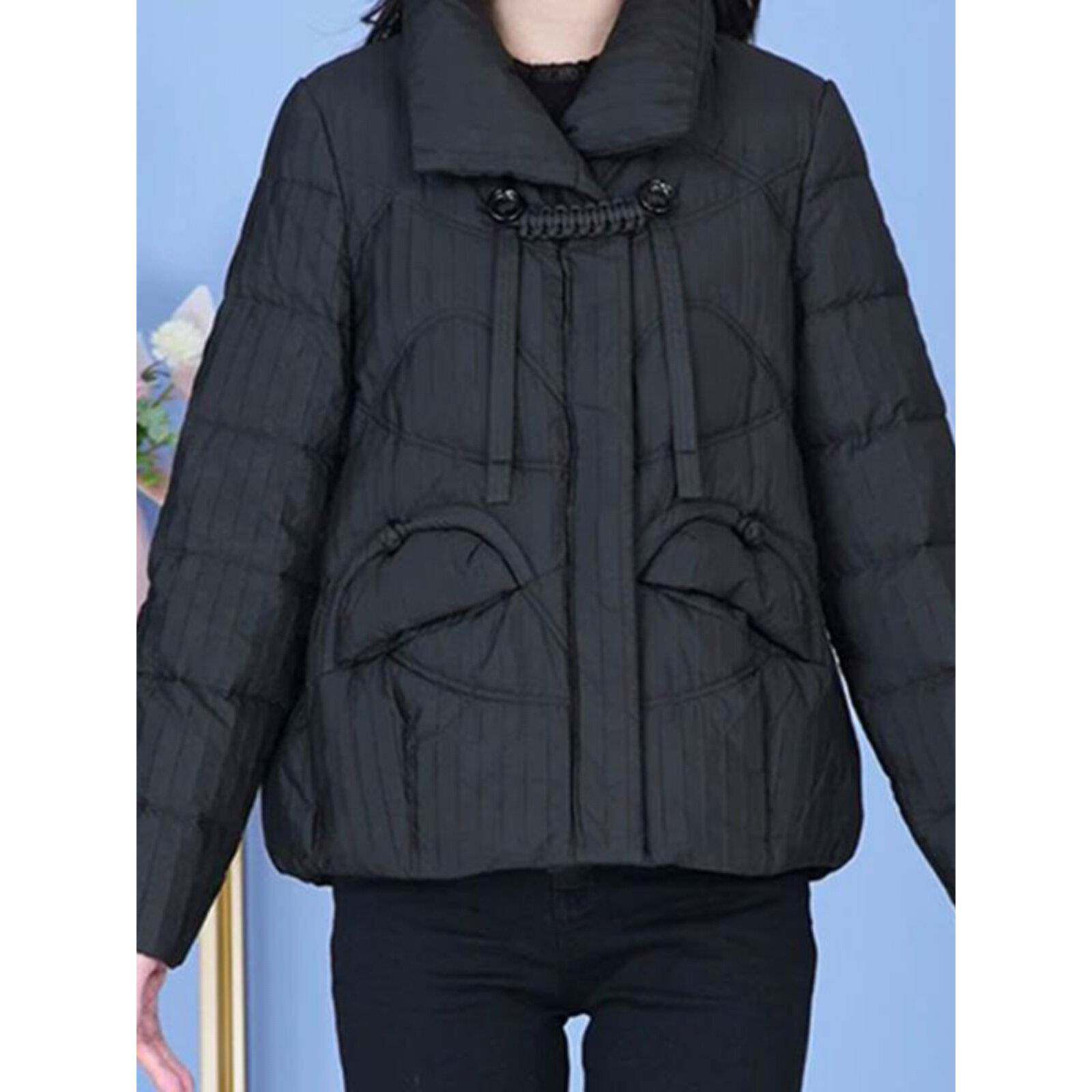 好货黑色短款羽绒服外套女2026冬季新款减龄妈妈装小个子加厚保暖