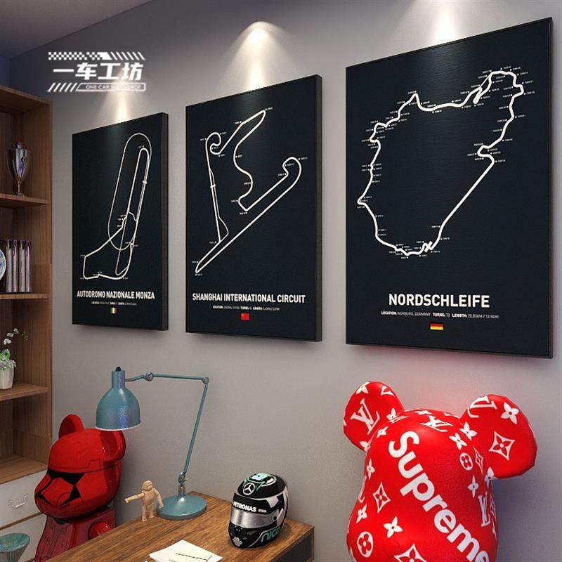 F1赛车汽车赛道纽北工业风