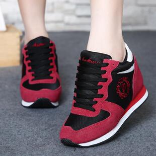 新品2026春秋新款内增高8cm女鞋厚底小个子运动休闲鞋女百搭透气