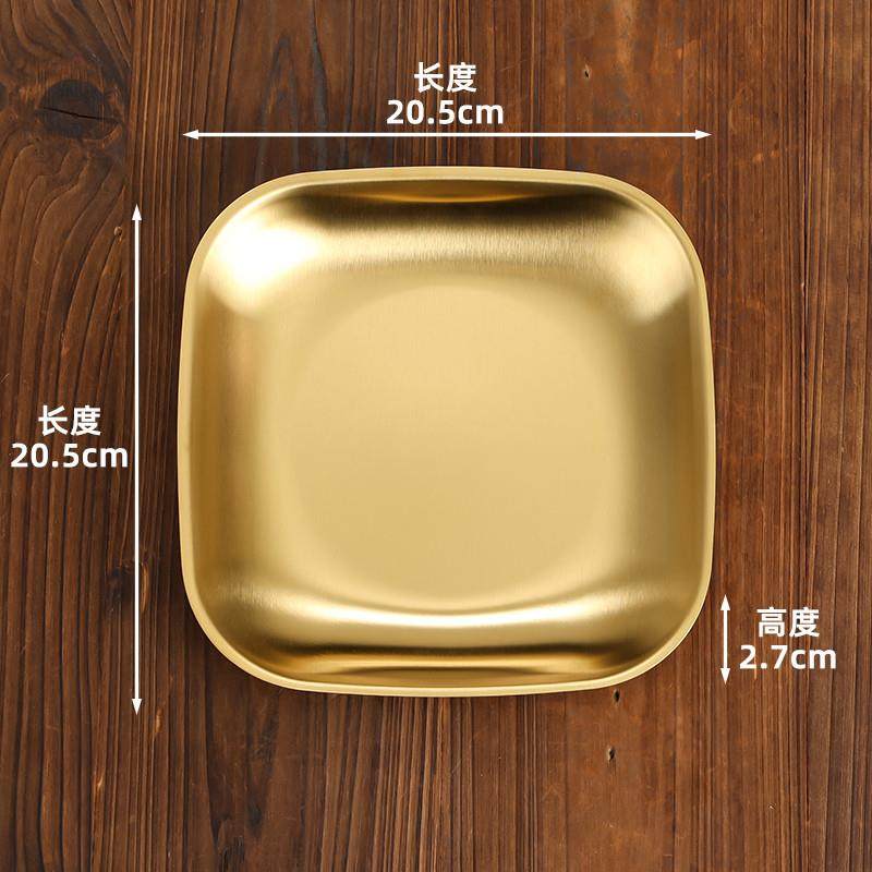 推荐复古风不锈钢小吃盘做旧正方凉菜碟泡菜碟菜盘烧烤盘料理碟子,餐饮具,碟,淘宝优惠券,粉丝福利购,淘宝优惠卷