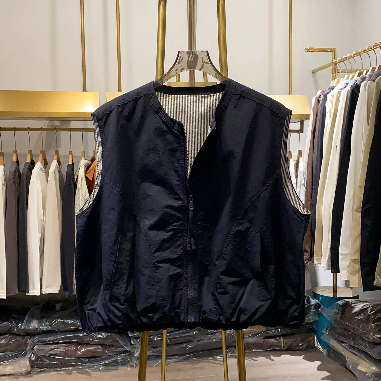 好货【晓艾档口实拍】韩系圆领洋气时尚马甲女春秋新款叠穿坎肩外图片