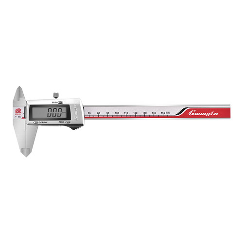 广陆电子数显卡尺高精度工业级游标卡尺F0-150mm小型油标家用迷你