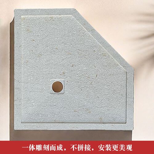 一体式淋浴房地板石浴室防滑石下沉式岩板淋浴板淋浴区Y大理石底