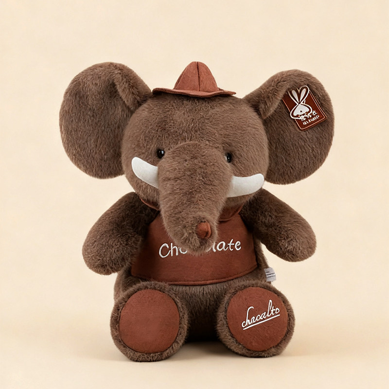 美拉德可爱大象毛绒玩具PP棉填充卡通玩偶公仔布艺礼品现货礼物