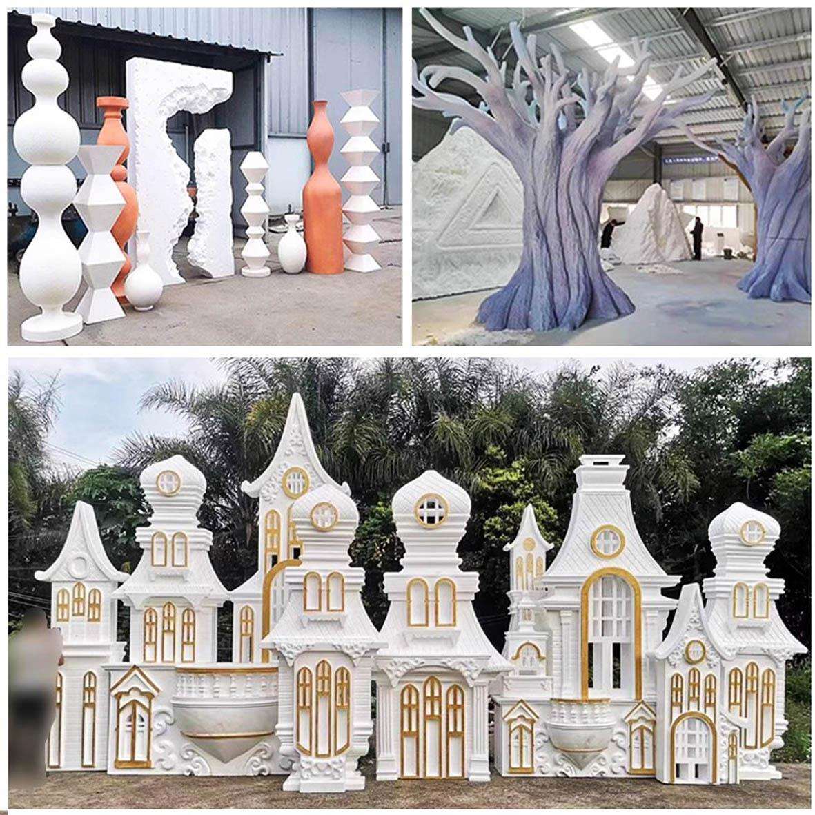 泡沫城堡模型雕塑商场美陈节日活动装饰道具展会卡通IP公仔大摆件