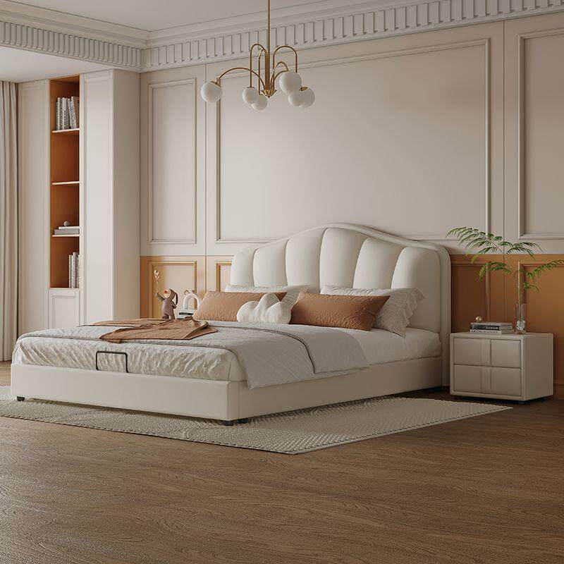 现代轻奢床科技布床现代简约1.5米双人1.8x2米主卧大床网红皮艺床