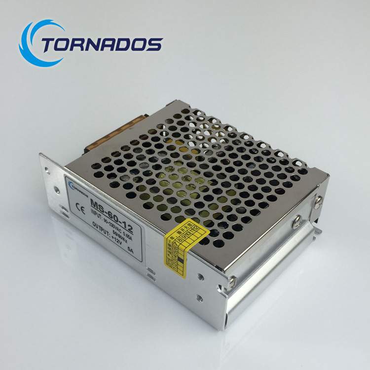 直销单组小体积MS-60-12开关电源12V5A直流电源