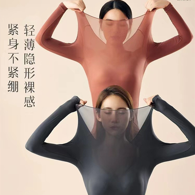2025年新款润肤美肤衣保暖套装女轻薄无痕面膜肌底衣A