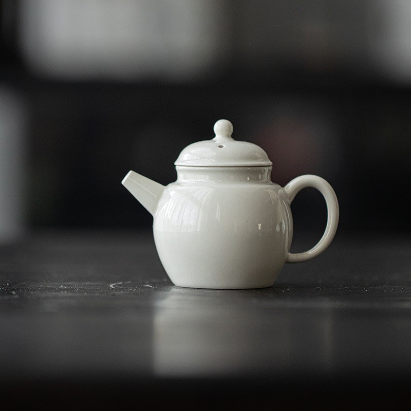墨己 草木灰釉茶壶 仿古胎陶瓷泡茶手执壶 小壶多款可选 球孔过滤