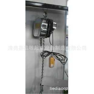 猎雕304不锈钢环链电动葫芦380v1吨2吨3吨5吨10T电倒链起重电葫芦