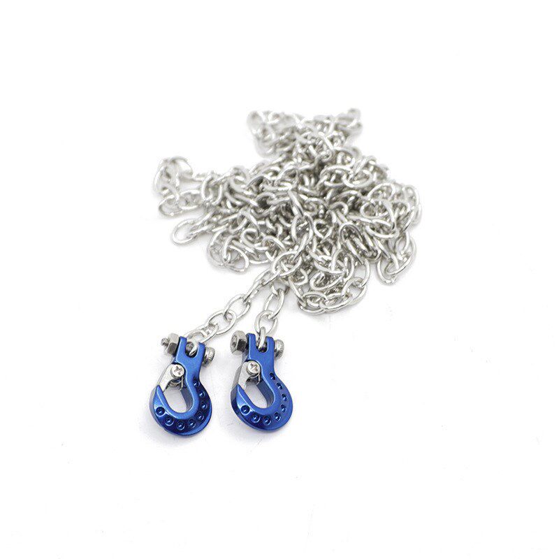 仿真攀爬车SCX10 D90 D110 TF2 Tamiya Traxxas TRX4 拖车链 银链