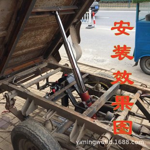 电动燃油摩托三轮车改装 自卸 12V48V60V电控油泵液压自卸翻斗改装