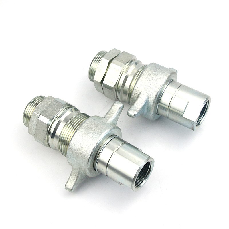 LC螺纹锁紧式装载车液压快速接头 海沃自卸车液压油缸快速接头