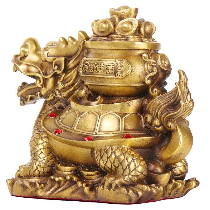 杨铜记 铜器批铜金钱龙龟工艺饰品 运财归来 铜聚宝盆龙龟,家居饰品,装饰摆件,淘宝优惠券,粉丝福利购,淘宝优惠卷