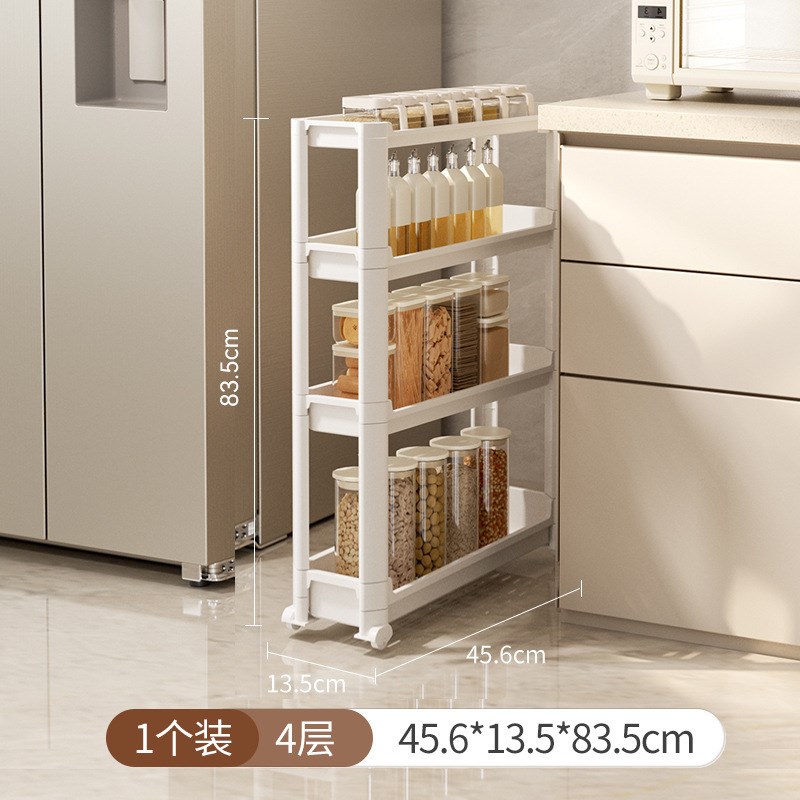 门后夹缝置物架卫生间缝隙浴室超窄款收纳柜极窄架子收纳架小推车