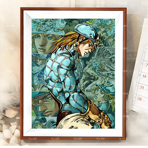 JOJO奇妙冒险7迪亚哥木相框摆台