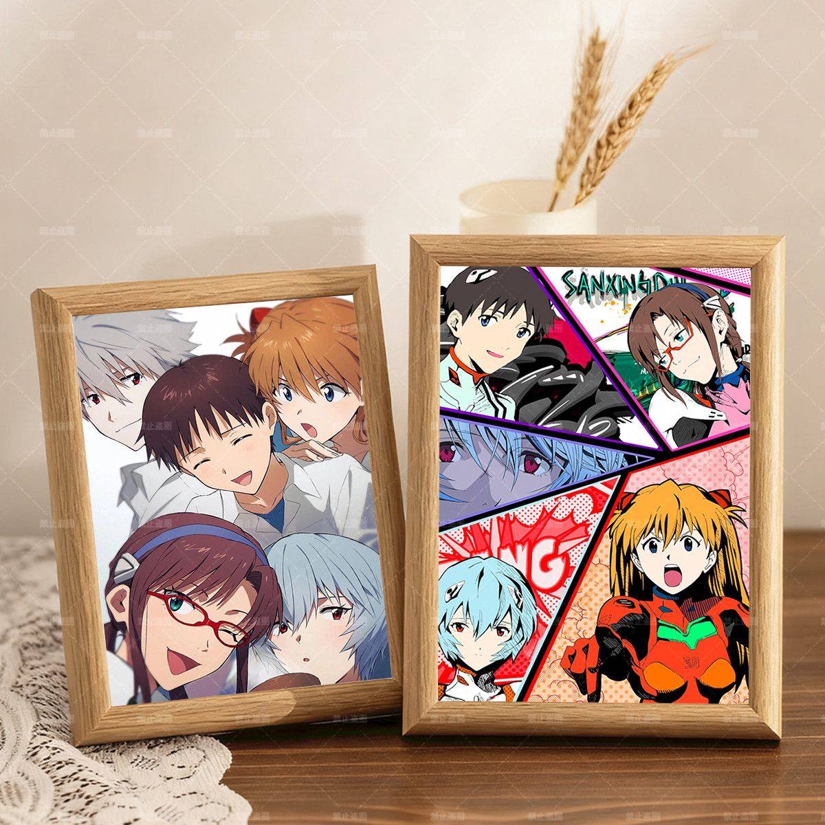 新世纪福音战士终上映纪念周边相框创意桌面摆台画diy生日礼物,家居饰品,相框/画框,淘宝优惠券,粉丝福利购,淘宝优惠卷