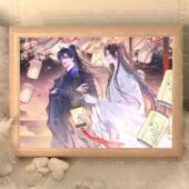 二哈和他 白猫师尊楚晚宁墨燃周边木相框摆台桌面送闺蜜生日礼物