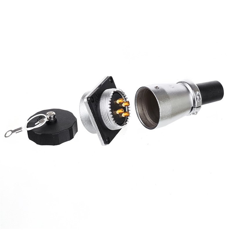 威浦工业航空插头插座WS28【2芯26芯】公头对接法兰方座ZQFZ