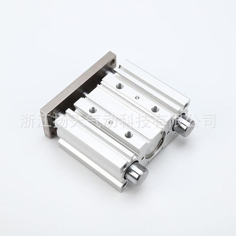 MGPM100三轴三杆气缸薄型带导杆系列双作用带磁环长行程大推力
