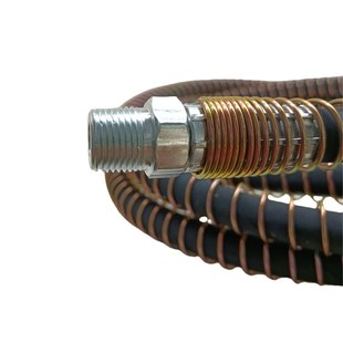 2M高压液压软管带护簧70MPa压力连接液压设备千斤顶高压液压油管