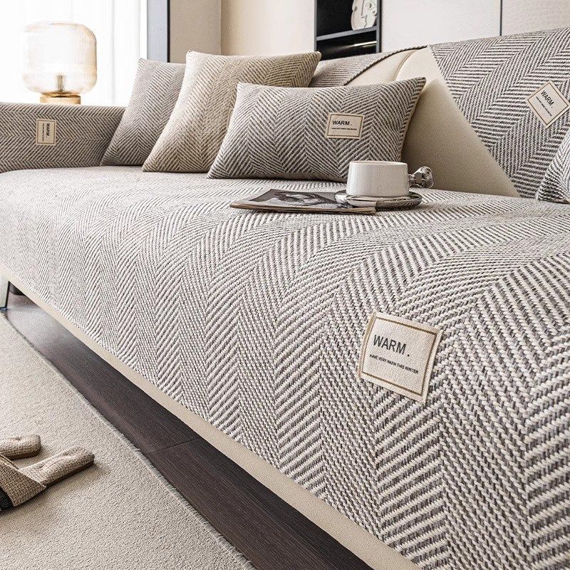 高档仿棉麻沙发垫四季通用2025新款防滑亚麻坐垫沙发套罩靠背盖布