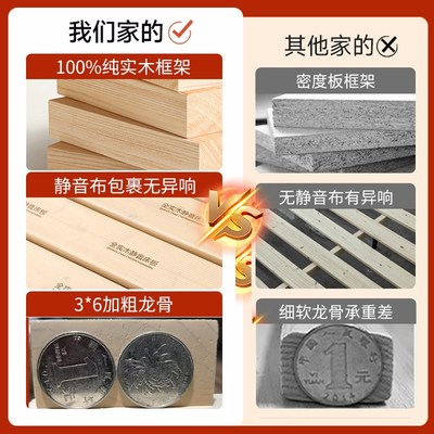 无床头床架子排骨架可定床任意尺寸榻榻米儿童床家用卧室实木床架