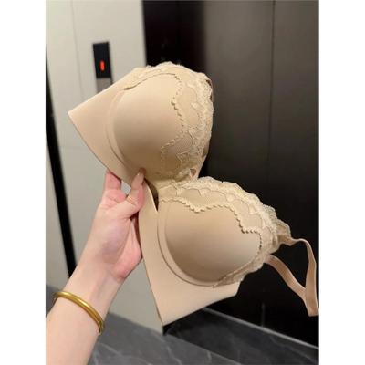 无痕内衣女聚拢小胸蕾丝