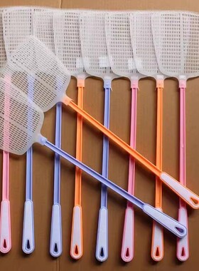 苍蝇拍打不烂家用熟胶蚊蝇拍子耐用加长加厚大号塑料灭蚊拍子手动