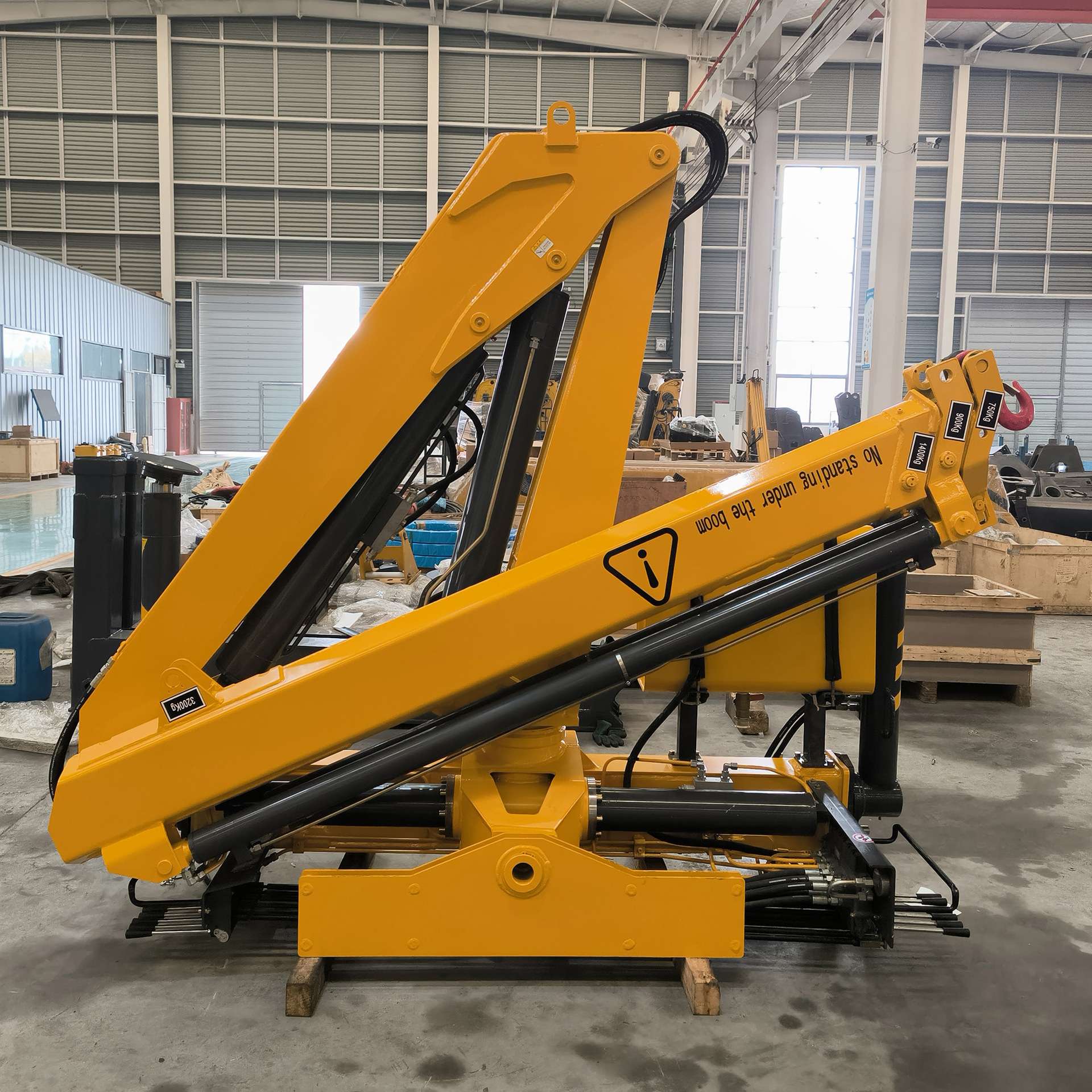 4吨卡车吊工厂自产truck mounted crane 折臂4吨随车吊车载吊机