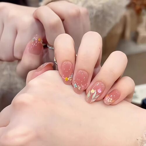COLORHER法式小花穿戴甲显白