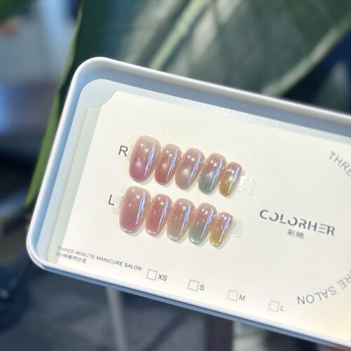 COLORHER渐变闪粉穿戴甲显白