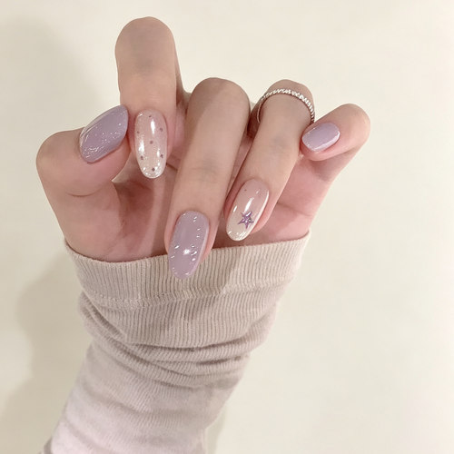 COLORHER芋泥海莉紫渐变穿戴甲