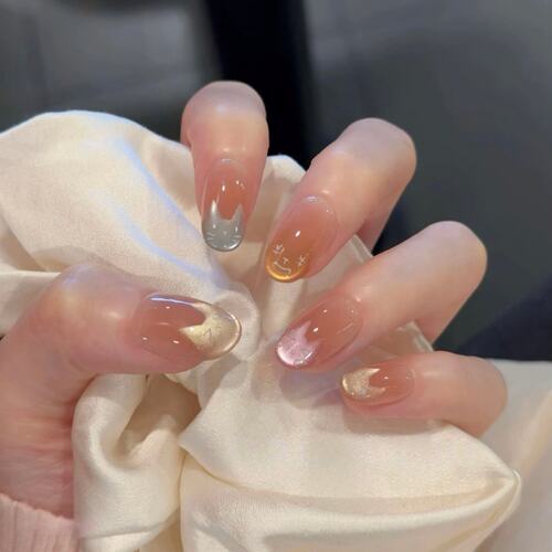 COLORHER手工猫眼穿戴甲显白