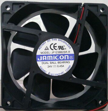 全新 JAMICON JF1238B2SR-R 24V 0.45A 12CM 12038 2线散热风扇