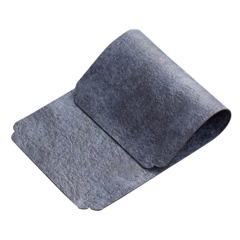 A5L竹禅迹|超纤布茶席茶枯色桌布桌旗茶垫杯垫防水干泡茶巾主人