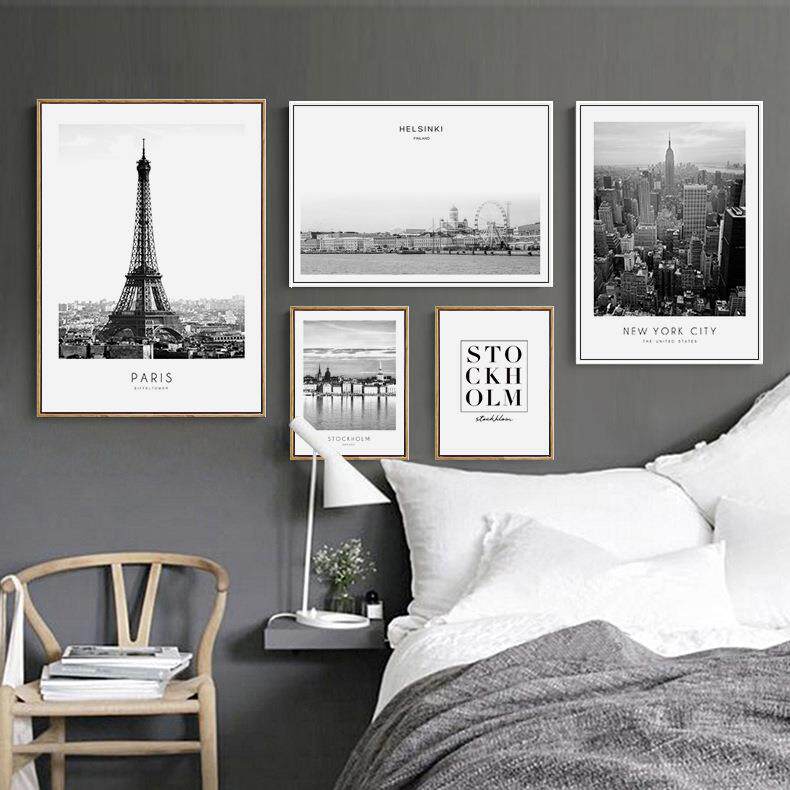 北欧风格照片墙客厅沙发创意相框墙现代简约大尺寸组合画个性