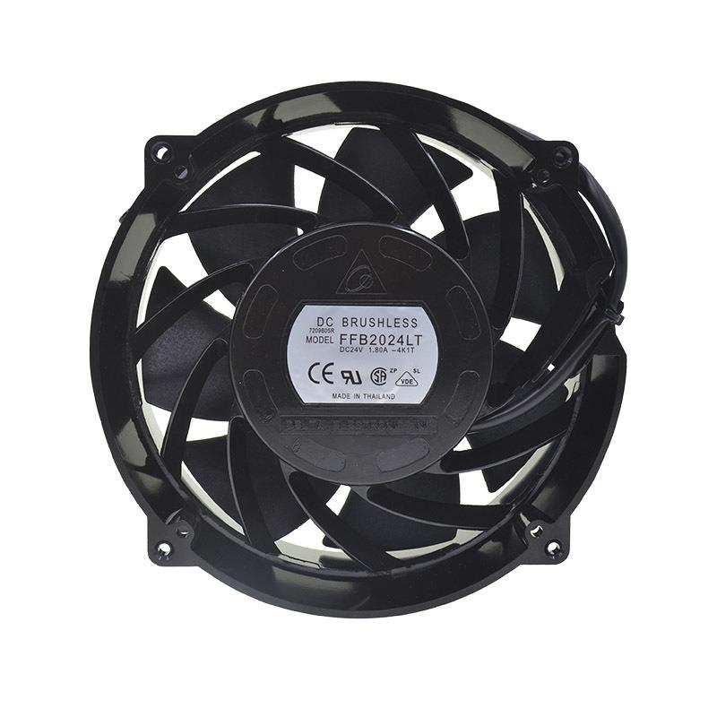 台达FFB2024LT20060圆形24V1.8A暴力大风量风机舞台探照灯适用