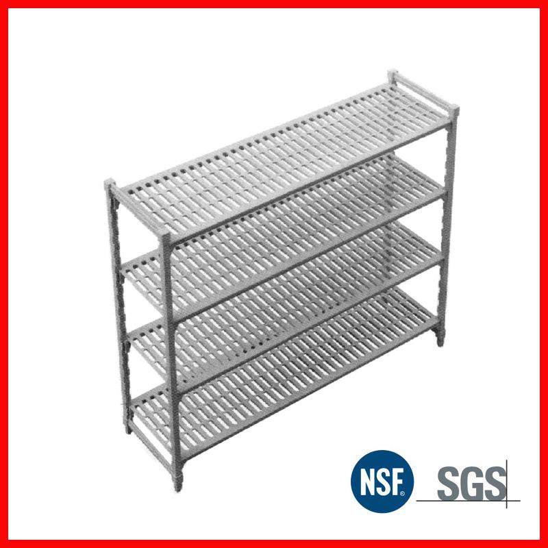 塑钢层架JD冷库货架金德四层环保层架冷库层架塑钢环保厨房货架