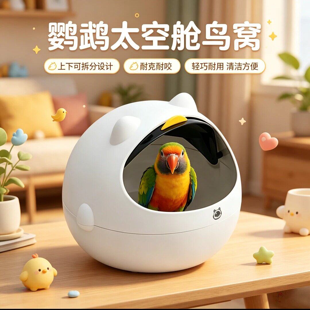 太空舱鸟窝四季透气可掀盖保暖