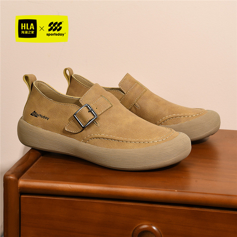 海澜之家男士一脚蹬勃肯鞋男款2026春季新款复古软底皮面休闲板鞋,流行男鞋,软木鞋/勃肯鞋,淘宝优惠券,粉丝福利购,淘宝优惠卷