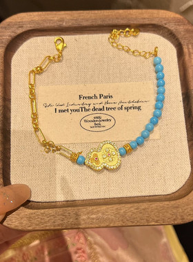 金店同款沙金仿真金福禄葫芦珠珠手链女新款轻奢高级感手镯送礼