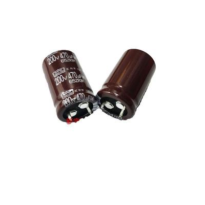 200V470UF 22X35 黑金刚KMM系列 牛角电解电容 470UF200V 原装NCC
