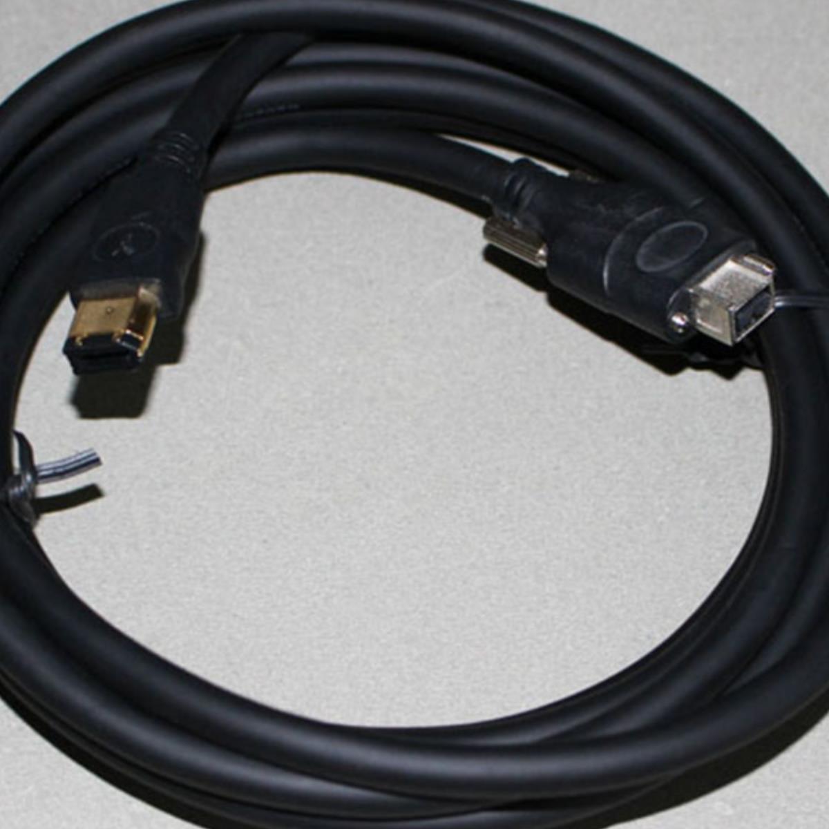 IEEE工业相机数据线1394A6pin转9pinFW66火线A转B灰点AVT大恒2578