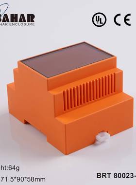 开关控制器外壳ABS阻燃材料PLC工控盒接触器导轨巴哈尔BRT80023
